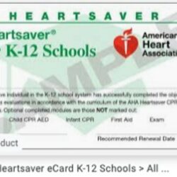 Heartsaver for K-12 Schools eCard