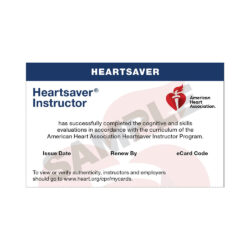 Heartsaver Instructor eCard